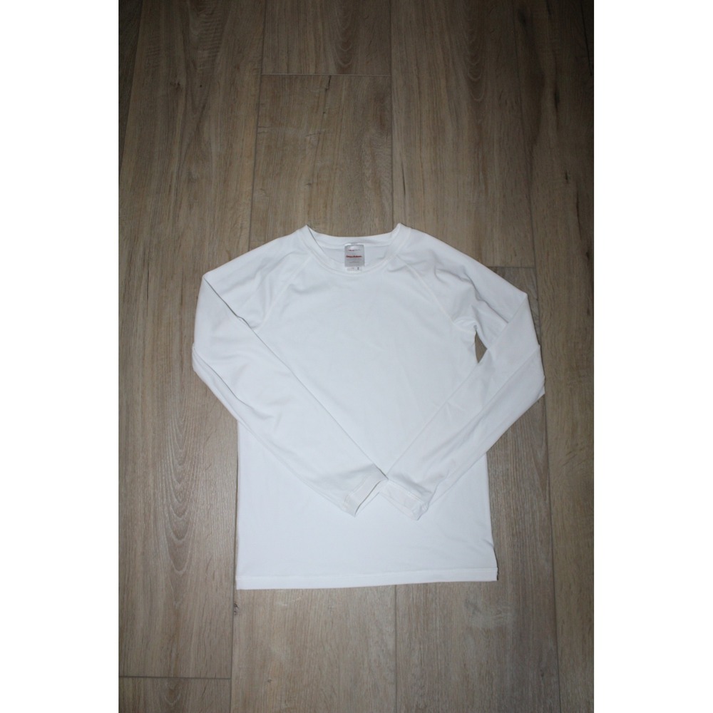 Hanna Andersson Kids White Long Sleeve Rash Guard Swim Top Size 140cm US 10